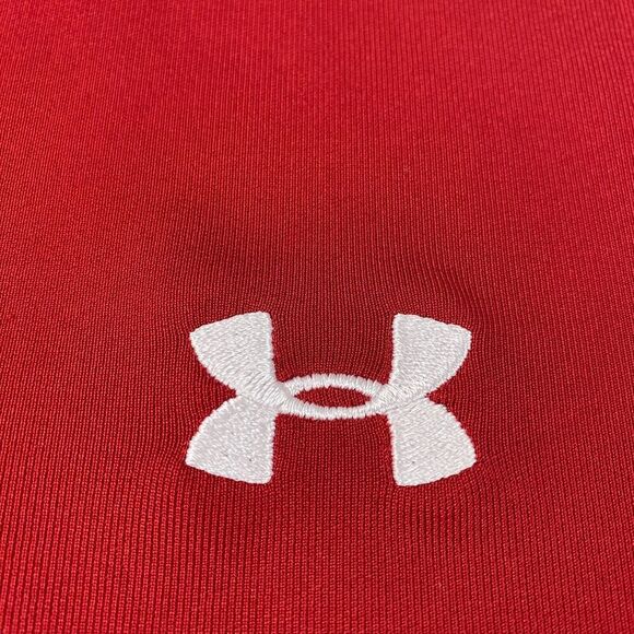 Under Armour Heatgear Loose Golf Polo Shirt Men's Size 2XL Red Stretch Comfort - Picture 5 of 15